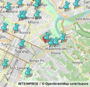 Mappa Via Gattinara, 10153 Torino TO, Italia (2.8295)