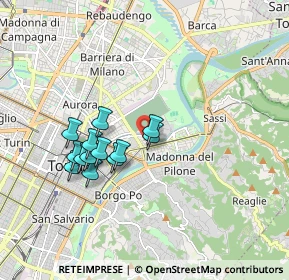 Mappa Via Gattinara, 10153 Torino TO, Italia (1.53538)