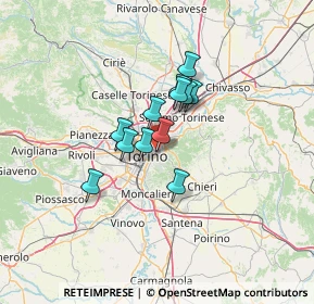 Mappa Via Gattinara, 10153 Torino TO, Italia (8.53833)