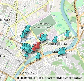 Mappa Via Gattinara, 10153 Torino TO, Italia (0.85)
