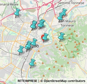 Mappa Via Gattinara, 10153 Torino TO, Italia (3.53357)