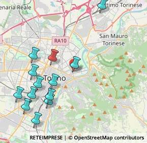 Mappa Via Gattinara, 10153 Torino TO, Italia (4.80462)