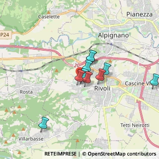 Mappa Via Cadibona, 10098 Rivoli TO, Italia (1.65)
