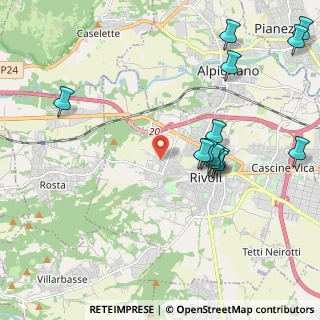 Mappa Via Cadibona, 10098 Rivoli TO, Italia (2.41385)