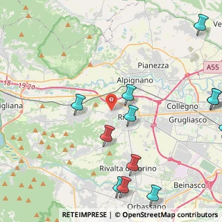 Mappa Via Cadibona, 10098 Rivoli TO, Italia (5.99769)