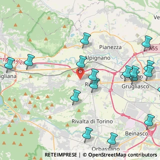Mappa Via Cadibona, 10098 Rivoli TO, Italia (5.57353)