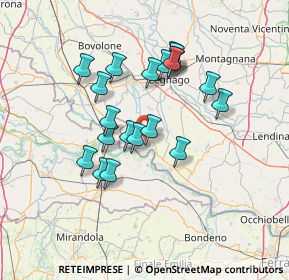 Mappa Via Arginino, 45032 Bergantino RO, Italia (12.088)