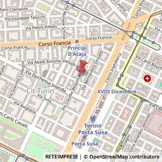 Mappa Via Claudio Beaumont, 27, 10138 Torino, Torino (Piemonte)
