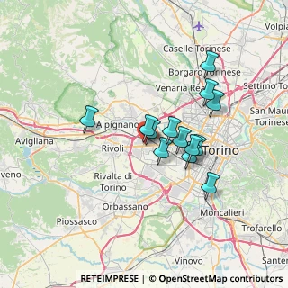 Mappa Via Mafalda di Savoia, 10093 Collegno TO, Italia (5.65308)