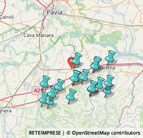 Mappa Via Rimembranze, 27041 Barbianello PV, Italia (6.80389)