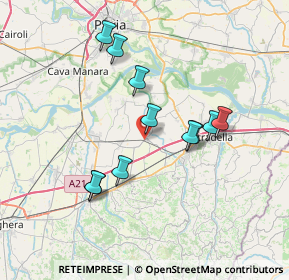 Mappa Via Rimembranze, 27041 Barbianello PV, Italia (6.59636)