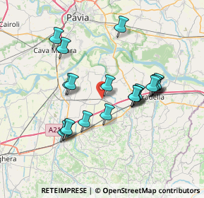 Mappa Via Rimembranze, 27041 Barbianello PV, Italia (6.709)