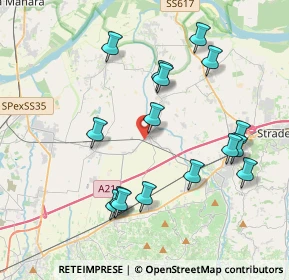 Mappa Via Rimembranze, 27041 Barbianello PV, Italia (4.06375)