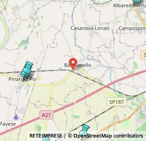 Mappa Via Rimembranze, 27041 Barbianello PV, Italia (4.2795)