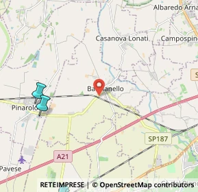 Mappa Via Rimembranze, 27041 Barbianello PV, Italia (4.48882)