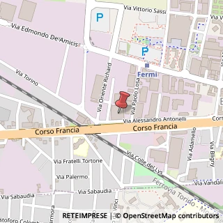 Mappa Via Alessandro Antonelli, 44, 10093 Collegno, Torino (Piemonte)