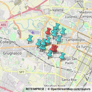 Mappa Via Soldati, 10142 Torino TO, Italia (1.05588)