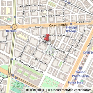 Mappa Via Duchessa Jolanda, 17, 10138 Torino, Torino (Piemonte)