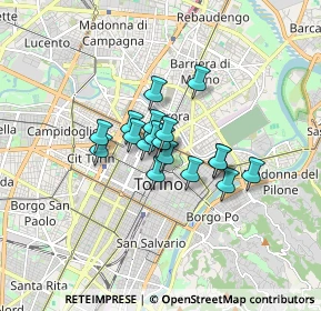Mappa Via Torquato Tasso, 10122 Torino TO, Italia (1.01389)