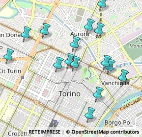 Mappa Via Torquato Tasso, 10122 Torino TO, Italia (1.05375)