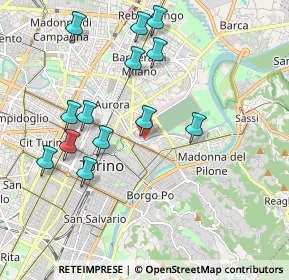 Mappa Lungo Dora Siena, 10153 Torino TO, Italia (2.01308)