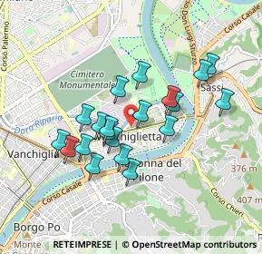 Mappa Via Monte Santo, 10153 Torino TO, Italia (0.765)