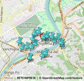 Mappa Via Monte Santo, 10153 Torino TO, Italia (0.6855)