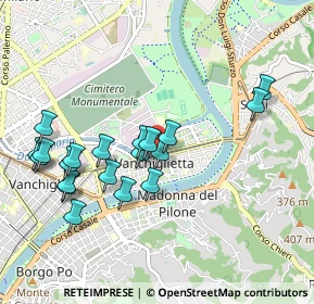 Mappa Via Monte Santo, 10153 Torino TO, Italia (0.97)