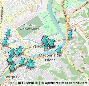 Mappa Via Monte Santo, 10153 Torino TO, Italia (1.214)