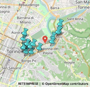 Mappa Via Monte Santo, 10153 Torino TO, Italia (1.54882)