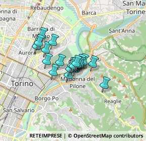 Mappa Via Monte Santo, 10153 Torino TO, Italia (0.984)