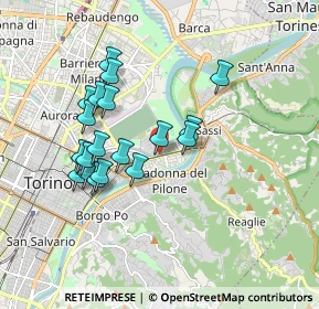 Mappa Via Monte Santo, 10153 Torino TO, Italia (1.63947)