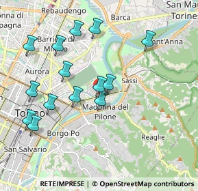 Mappa Via Monte Santo, 10153 Torino TO, Italia (1.97214)