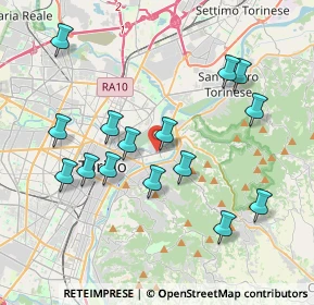 Mappa Via Monte Santo, 10153 Torino TO, Italia (3.93)