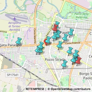 Mappa Via Mollieres, 10141 Torino TO, Italia (0.9435)