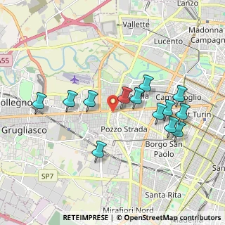 Mappa Via Mollieres, 10141 Torino TO, Italia (1.84462)