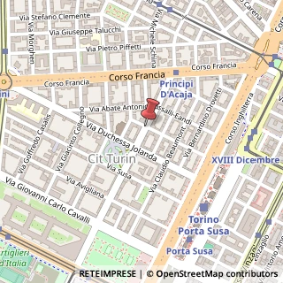 Mappa Via Principi d'Acaja,  33, 10138 Torino, Torino (Piemonte)