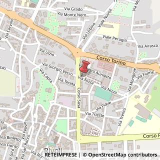 Mappa Via Nizza, 5, 10098 Rivoli, Torino (Piemonte)