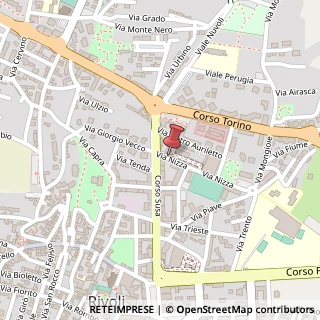Mappa Via Nizza, 3, 10098 Rivoli, Torino (Piemonte)