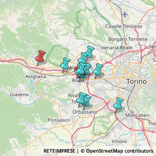 Mappa Via Giorgio Vecco., 10098 Rivoli TO, Italia (4.265)