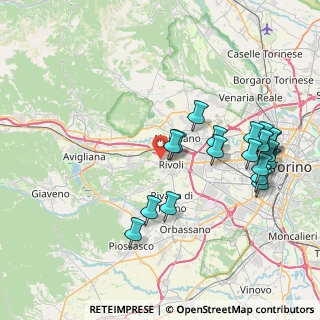Mappa Largo Alcide De Gasperi, 10098 Rivoli TO, Italia (8.5545)