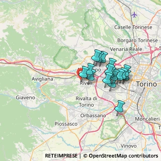 Mappa Largo Alcide De Gasperi, 10098 Rivoli TO, Italia (5.87)