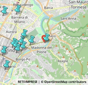 Mappa Via Privata Oslavia, 10153 Torino TO, Italia (2.76615)