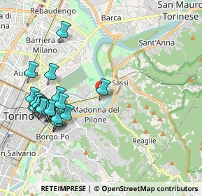 Mappa Via Privata Oslavia, 10153 Torino TO, Italia (2.2675)