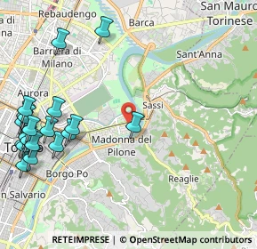 Mappa Via Privata Oslavia, 10153 Torino TO, Italia (2.8745)
