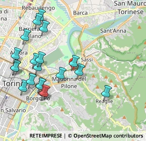 Mappa Via Privata Oslavia, 10153 Torino TO, Italia (2.3055)