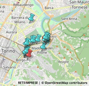 Mappa Via Privata Oslavia, 10153 Torino TO, Italia (1.23118)