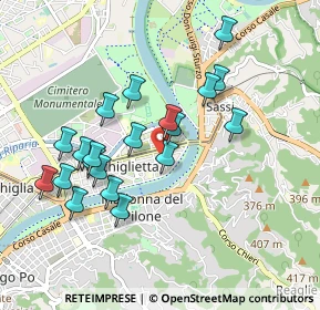 Mappa Via Privata Oslavia, 10153 Torino TO, Italia (0.8865)
