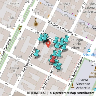 Mappa Via Ettore Perrone, 10122 Torino TO, Italia (0.00769)