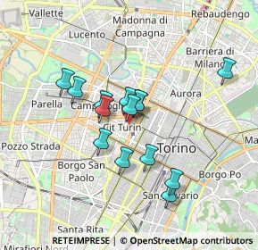 Mappa Via Claudio Beaumont, 10145 Torino TO, Italia (1.39143)